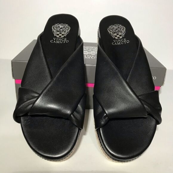 Vince Camuto Rareden Leather Slide Sandals - Picture 4 of 6